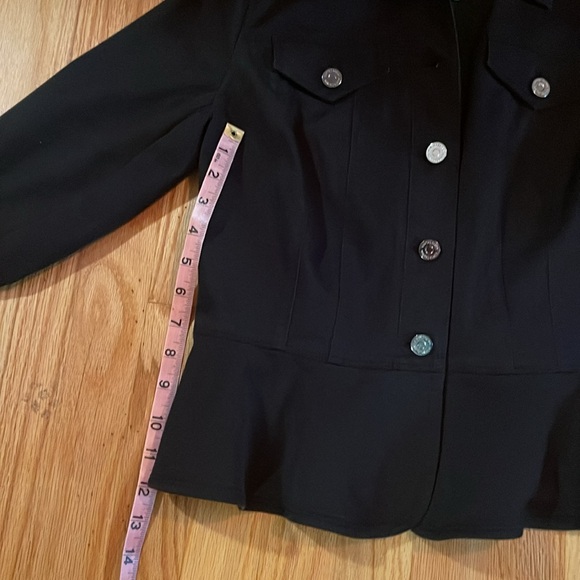 NWOT Dressy Black Jean Jacket, Women’s Size 6 - Picture 4 of 7